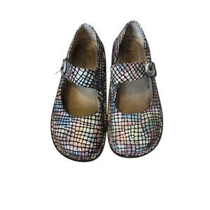 Alegria Paloma Pastel Stone Leather Comfort Clogs, Mary Jane Women's 37/7.5